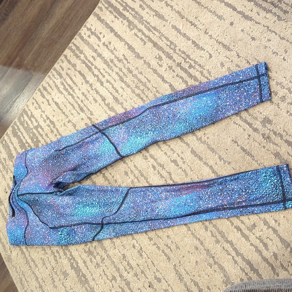 🦄 RARE Lululemon Speed Tight V Strive Multi Mermaid Black 28" - Picture 12 of 14